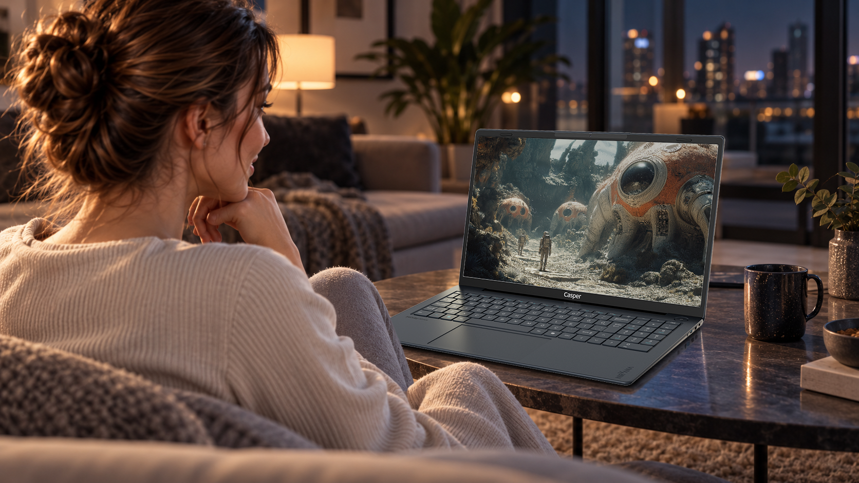 Casper Nirvana X100 laptop bilgisayar casper-x100-eglencede