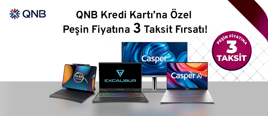 QNB Kredi Kartı'na Özel Peşin Fiyatına 3 Taksit Fırsatı!