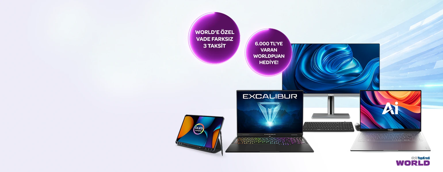 Excalibur G915 laptop oyun bilgisayari yapi_kredi_3_taksit_slider