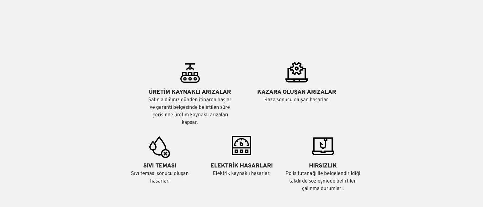 Casper Genişletilmiş Garanti Paketi (GGP) Kapsamına Neler Dahil?